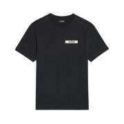 Jacquemus Gros Grain T-Shirt Black, Herr