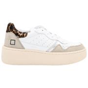 D.a.t.e. Leopard Print Sneakers - Step Calf Multicolor, Herr