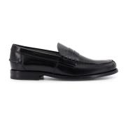 Tod's Logodetalj läderloafer tillverkad i Italien Black, Herr