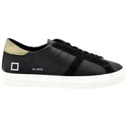 D.a.t.e. Vintage Calf Black Army Sneakers Black, Herr