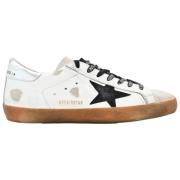 Golden Goose Superstar White Black Star Sneakers White, Herr