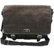 Coach Pre-owned Pre-owned Canvas axelremsvskor Brown, Dam