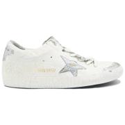 Golden Goose Vit Silver Superstar Sneakers White, Dam