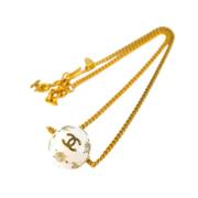 Chanel Vintage Pre-owned Tyg chanel-smycken Yellow, Dam