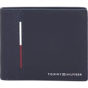 Tommy Jeans Blått läder Bifold plånbok Kompakt stil Blue, Herr