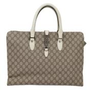 Gucci Vintage Pre-owned Canvas gucci-vskor Beige, Dam