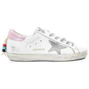 Golden Goose Superstar White and Pink Sneakers White, Dam