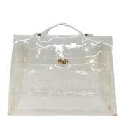 Hermès Vintage Pre-owned Vinyl handvskor White, Dam