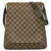 Louis Vuitton Vintage Pre-owned Canvas axelremsvskor Brown, Dam