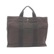 Hermès Vintage Pre-owned Canvas handvskor Brown, Dam