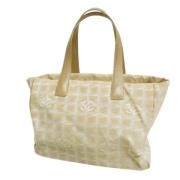 Chanel Vintage Pre-owned Tyg chanel-vskor Beige, Dam