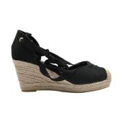 Laura Biagiotti Svarta Espadrille Klackar Lbed240000016 Black, Dam