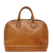 Louis Vuitton Vintage Pre-owned Laeder louis-vuitton-vskor Beige, Dam