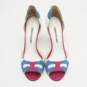 Manolo Blahnik Pre-owned Pre-owned Mocka klackskor Multicolor, Dam