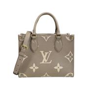 Louis Vuitton Vintage Pre-owned Canvas louis-vuitton-vskor Beige, Dam