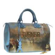 Louis Vuitton Vintage Pre-owned Canvas handvskor Blue, Dam