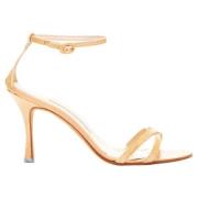 Manolo Blahnik Pre-owned Pre-owned Laeder sandaler Beige, Dam