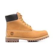 Timberland Beige Läder Snörstövlar till Ankeln Beige, Herr