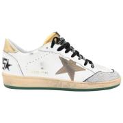 Golden Goose Vit Guld Ballstar Sneakers White, Dam