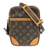 Louis Vuitton Vintage Pre-owned Canvas axelremsvskor Brown, Dam