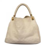 Louis Vuitton Vintage Pre-owned Laeder handvskor Beige, Dam