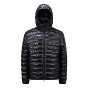 Moncler Svart Dunfodrad Huva Jacka Black, Herr