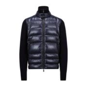 Moncler Blå Tröja med Dunfyllning Blue, Herr