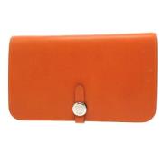 Hermès Vintage Pre-owned Laeder plnbcker Orange, Dam