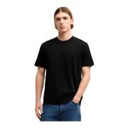 Ami Paris Ekologisk Bomull Jersey T-shirt - Svart Black, Herr