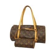 Louis Vuitton Vintage Pre-owned Canvas handvskor Brown, Dam