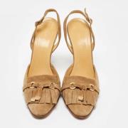 Casadei Pre-owned Pre-owned Mocka klackskor Beige, Dam