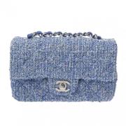 Chanel Vintage Pre-owned Tyg chanel-vskor Blue, Dam