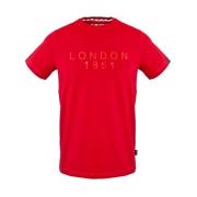 Aquascutum Röd Rund Hals T-shirt Red, Herr