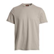 Parajumpers Casual Bomull T-shirt för Män Beige, Herr