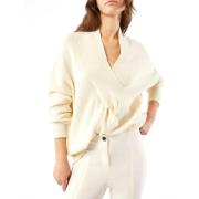 Pennyblack Ivory Elegant Sweater Fanale Model Beige, Dam