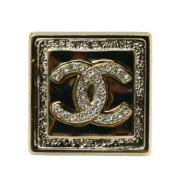 Chanel Vintage Pre-owned Metall ringar Yellow, Dam