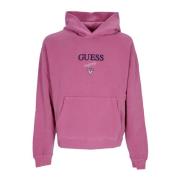 Guess Tröja med sliten logotyp, lång ärm Pink, Herr