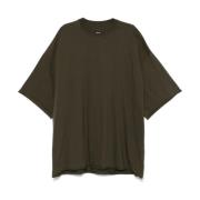 Rick Owens Gröna T-shirts och Polos, Tillverkade i Italien Green, Herr