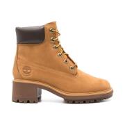 Timberland Brun Mocka Snörblockklackstövlar Brown, Dam