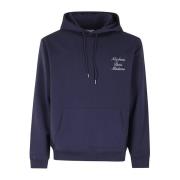 Drole de Monsieur Kalligrafi Slogan Hoodie Brun Blue, Herr