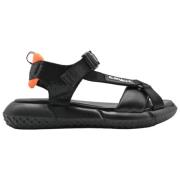 Elena Iachi Stiliga Sandaler - Svart/Orange Black, Herr