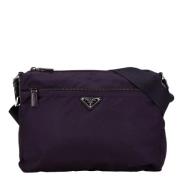 Prada Vintage Pre-owned Canvas prada-vskor Purple, Dam