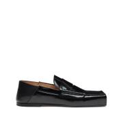 Jacquemus Svarta fyrkantiga loafers Black, Herr