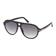 Tom Ford Svarta solglasögon Jeffrey FT 0932 Black, Herr