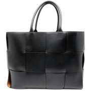 Bottega Veneta Vintage Pre-owned Laeder axelremsvskor Black, Dam