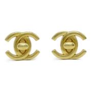 Chanel Vintage Pre-owned Metall chanel-smycken Yellow, Dam