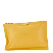 Givenchy Pre-owned Pre-owned Laeder kuvertvskor Yellow, Dam