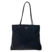 Prada Vintage Pre-owned Canvas prada-vskor Black, Dam