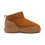 Moon Boot Brun Mocka Slip-On Stövlar Brown, Dam