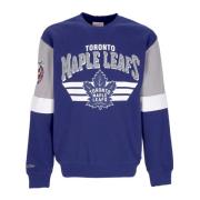 Mitchell & Ness Toronto Maple Leafs Crewneck Sweatshirt Blue, Herr